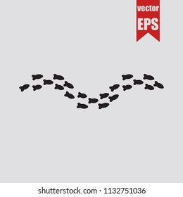 Spawning icon in trendy isolated on grey background.Vector illustration.