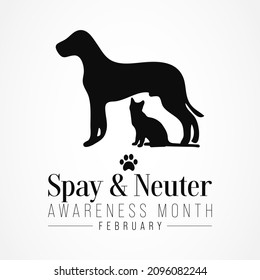 Spay and Neuter awareness month is observed every year in February, to celebrate the importance of animal birth control and encourages all guardians of dogs and cats to have them spayed or neutered.