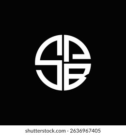 SPB logo SPB icon SPB monogram SPB letter minimalist Circle flat Unique modern abstract logo design.
