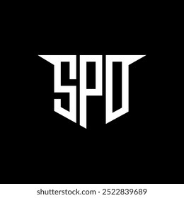 SPD letter logo design with white background in illustrator, vector logo modern alphabet font overlap style, calligraphy designs for logo, Poster, Invitation, etc.