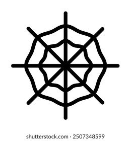 spder web Vector Line Icon Design