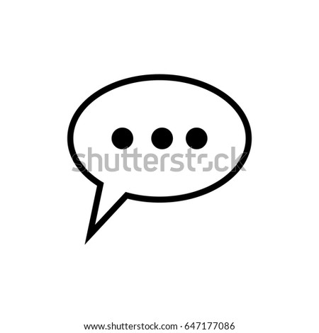 Speach bubble icon.