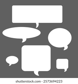 speach bubble message tag, hite tet box
