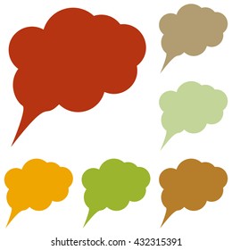 Speach bubble sign illustration