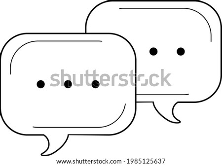 Speach bubbles dialogue icon dialog bubble black and white vector chat