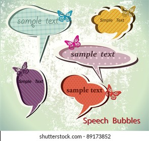 Speach bubbles. Vector