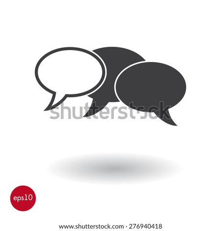 Speach bubbles. Vector icon