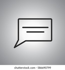 speach icon on white background