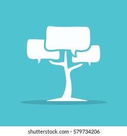 Speach tree icon for web