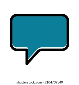 Speak bubble icon. Speech bubble Sign. isolated. Flat design. vector illustration