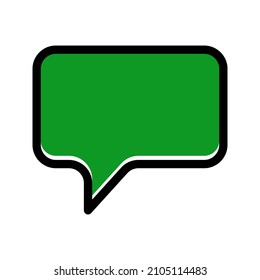 Speak bubble icon. Speech bubble Sign. isolated. Flat design. vector illustration