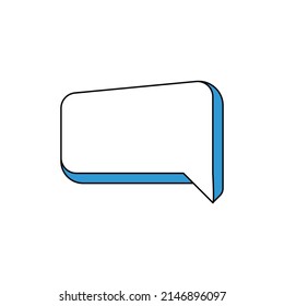 speak bubble text, chatting box, message box outline cartoon vector illustration design. Balloon doodle style of thinking sign symbol.
