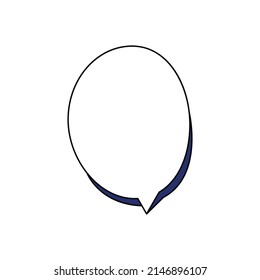 speak bubble text, chatting box, message box outline cartoon vector illustration design. Balloon doodle style of thinking sign symbol.