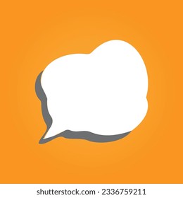 speak bubble text, chatting box, message box outline cartoon vector illustration design. Balloon doodle style of thinking sign symbol Free Vector