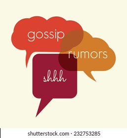 Speak Bubbles Gossip, Rumors