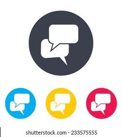 Speak bubbles icon