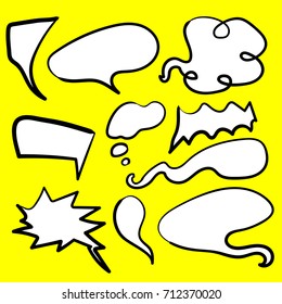 Speak bubbles vector art design
