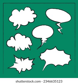 Sprach- und Konversationstext Blasen  