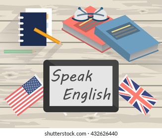 speak english language