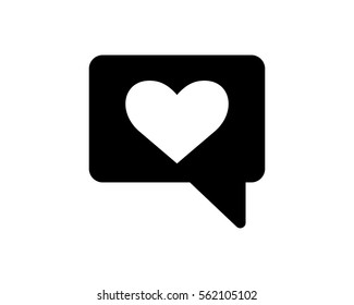 speak heart love valentine amour romance romantic lover image vector icon logo symbol