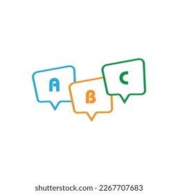 speak icon on white background