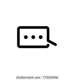 Speak icon , typing message , sign design