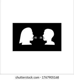 speak up icon vector illustration logo template