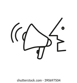 Speak and listen symbol