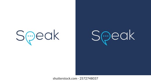 Speak logo design is unique and clean