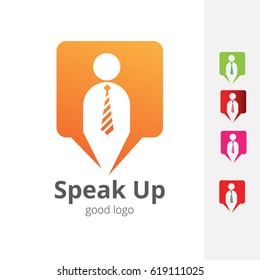 Speak Up Man Logo