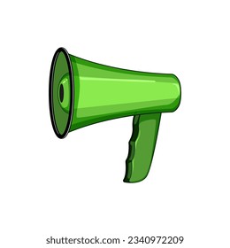 speak megaphone speaker cartoon. shout public, communication broadcast, warning scream speak megaphone speaker sign. isolated symbol vector illustration