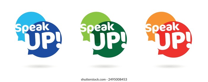 Speak up on speech bubble