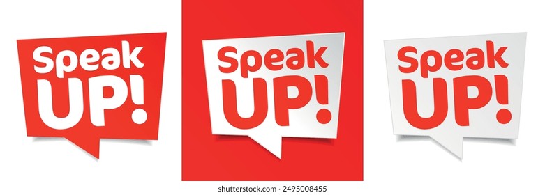 Speak up on speech bubble