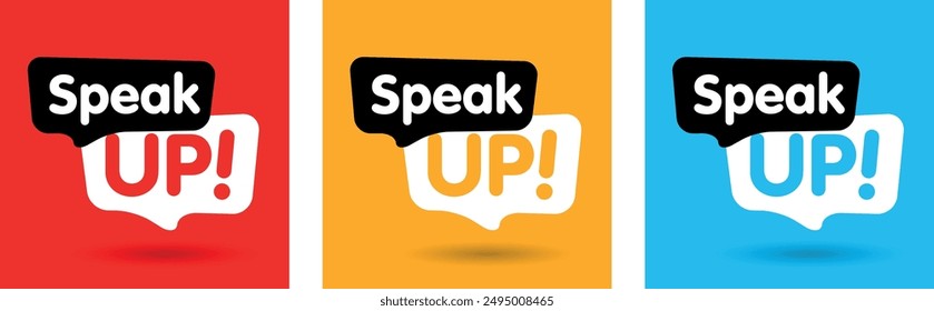 Speak up on speech bubble