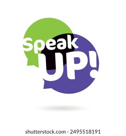 Speak up on speech bubble
