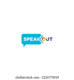 Speak Out Logo Design for personal and company branding.