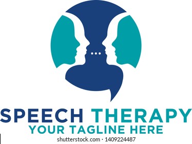 Speak Speech Therapy | Face Logo