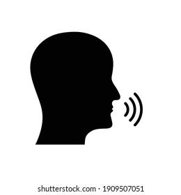 Speak, Talk  Icon. Voice Icon Vector.   Talking Person