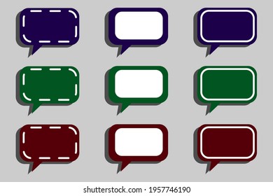 speak text frame dialog talk background banner bundle collor editable vector download free