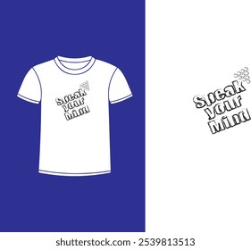 Speak Your Mind T-shirt Logo, icon, symbol, vector.eps