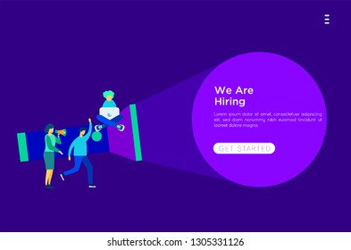 speak your voice concept flat vector illustration, landing page, template, ui, web, mobile app, poster, banner, flyer