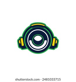 speaker abstract logo modern style