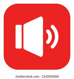 Speaker and app icon on white