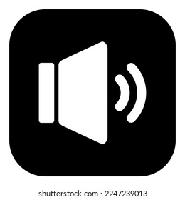 Speaker and app icon on white