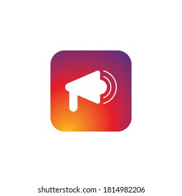 speaker app icon template design