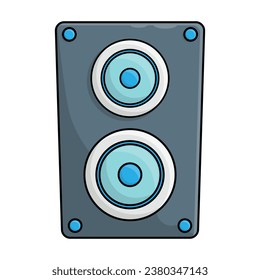 speaker audio device vector for music illustration graphic design element