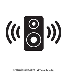 speaker audio icon vector ilustration logo design