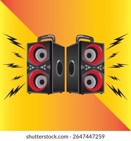 Speaker audio music vector icon