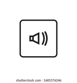 diseño vectorial de icono de sonido de altavoz