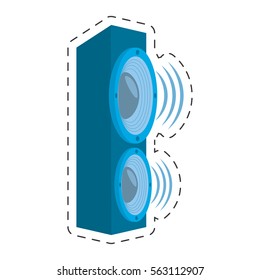 speaker audio sound volume vector illustration eps 10